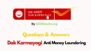 Dak Karmayogi Anti Money Laundering Quiz Answers